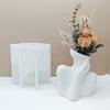 Succulent Flower Pots Mold Abstract Human Pen Holder Silicone Mould Plaster Planter Epoxy Resin Molds for DIYs Enthusiast