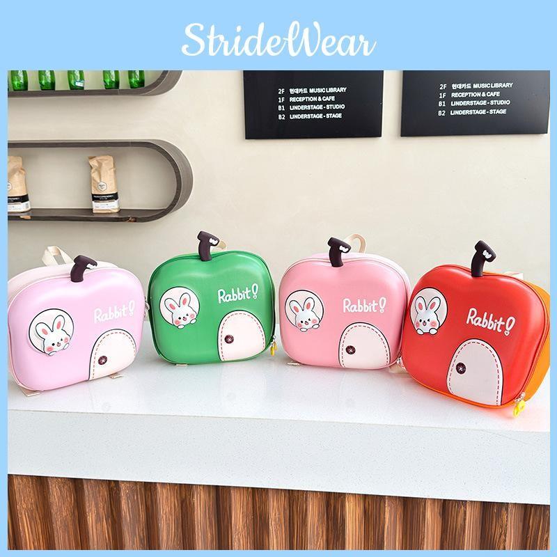 Playful Apple Shaped Kids Backpack With Breathable Fabric Ideal For Everyday Adventures