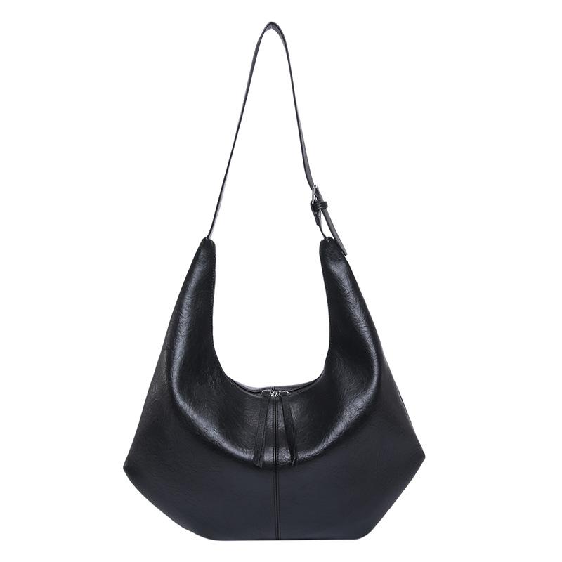 Hot Sale Casual Simple Style Fashion Personality Soft Pitot Bag Women's Versatile Large Capacity Commuter Shoulder Bag