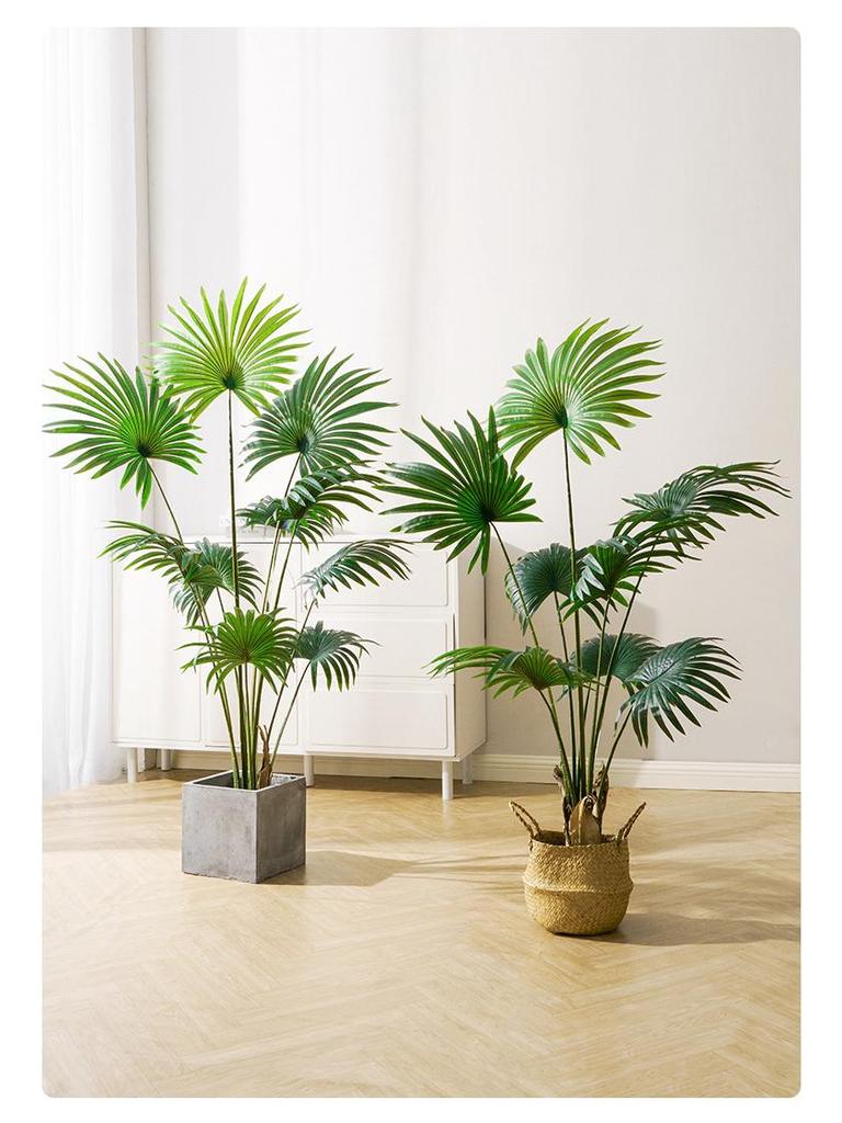 Large Luxury Faux Livistona Flower: Indoor Green Plant Floor Decoration