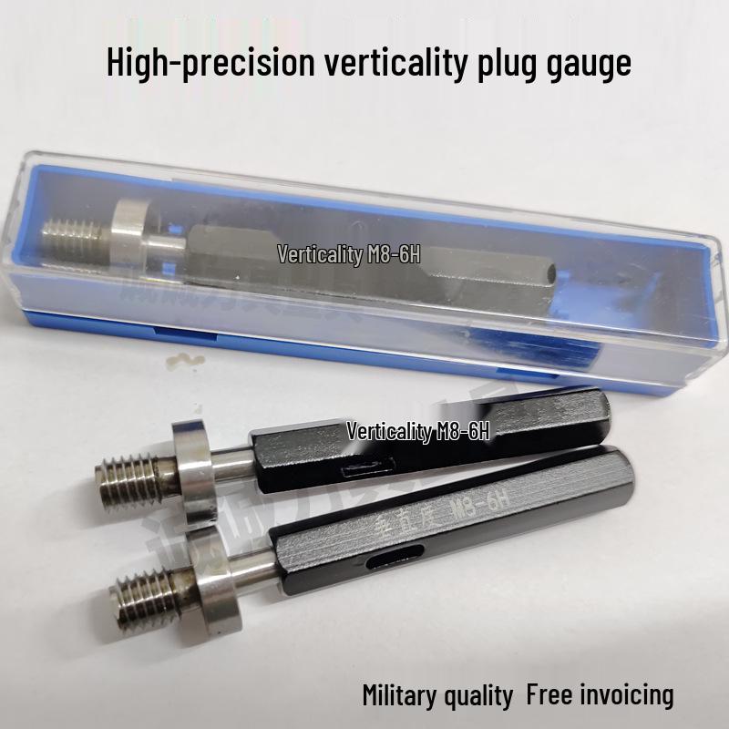 Verticality Thread Plug Go/No-Go Gauge M5M6M8 6H Concentricity Tool M10-6H Thread Plug Gauge