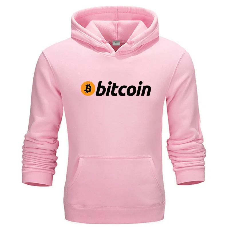 Men's Bitcoin Print Hoodie Hot Selling Casual Fashion Hoodie Unisex Retro Casual Sweatshirt Long Sleeve Pullover