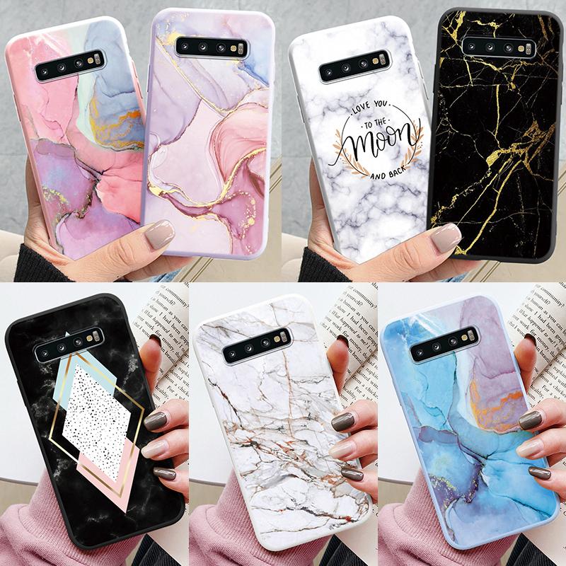 Color Luxury Marble Case For Samsung Galaxy S10 S 10 Plus S10E Fundas Soft TPU Protection Back Cover For Samsung S10 Shockproof