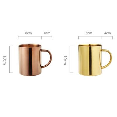 Tazza Mug da Caffè in Acciaio Inossidabile 304 a Doppia Parete Titanio per Bevande Candele