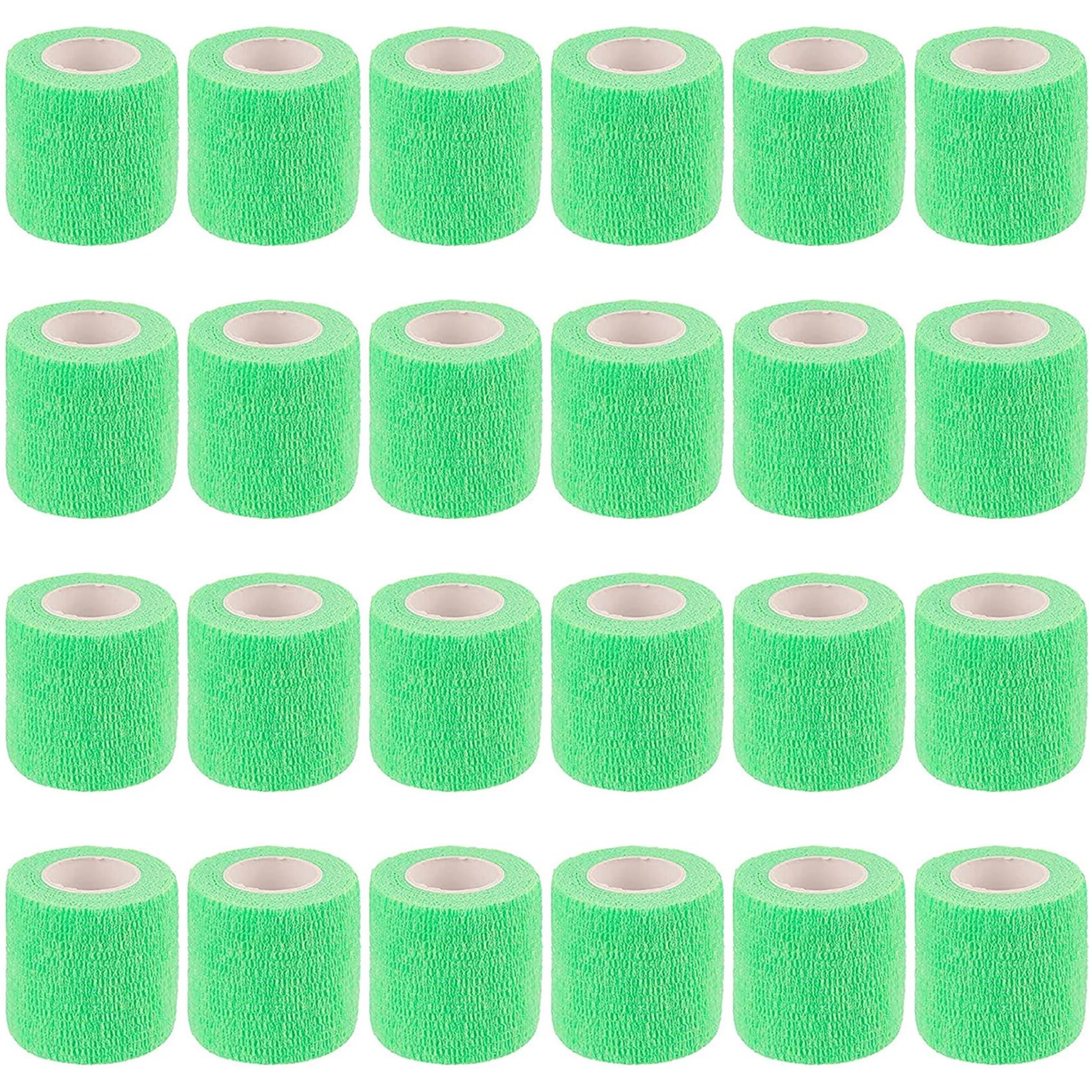 

Wholesale 24 rolls Bandage Cohesive Bandage Self Adhesive Self Adherent Wrap for People & Pets Wrap Breathable Athletic Elastic 24PCS 5CM X 4.5M флуоресценции зеленый