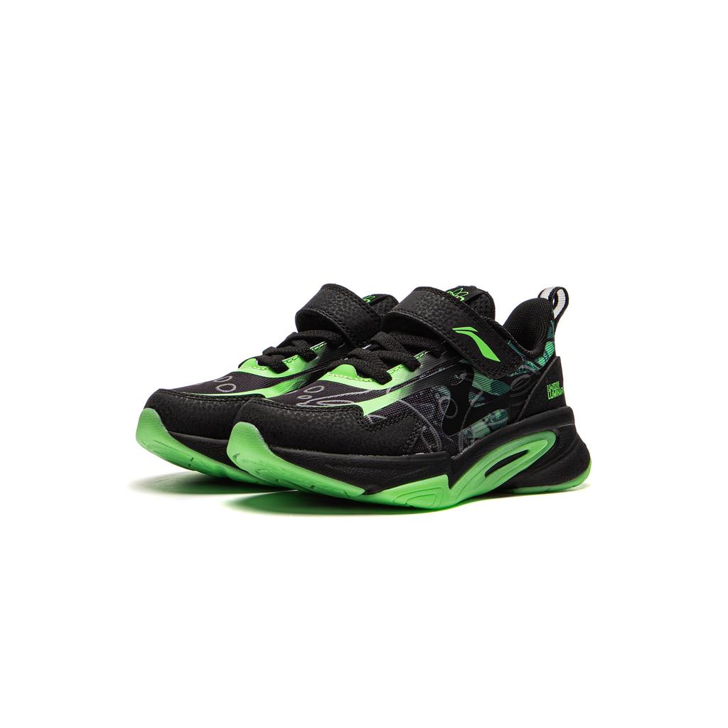 Li Ning Kids Logo Color Block Low Top Casual Shoes Kids Sneaker Black YKNU072-1