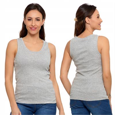 Women's Cotton Tank-Top Classic MORAJ XL Light Grey