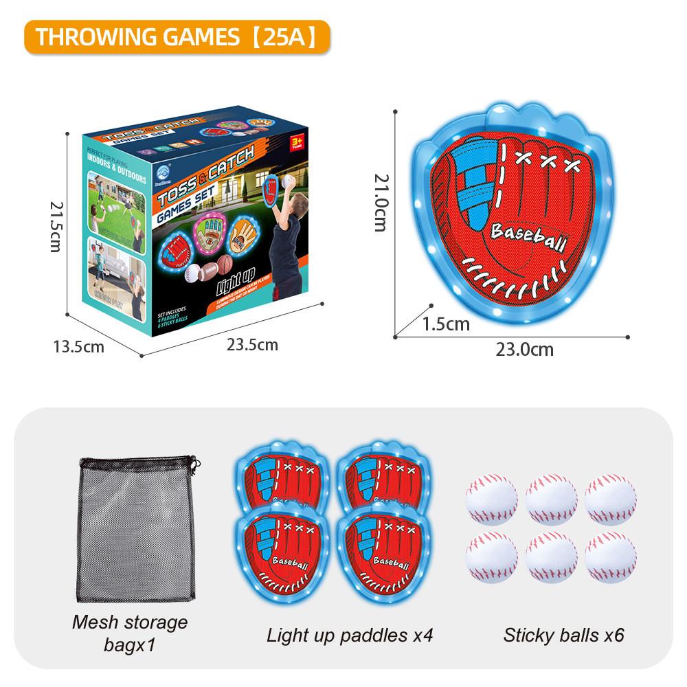 Camping Game Childrens Glow Sticky Target Ball Outdoor Family Activity Gift Set