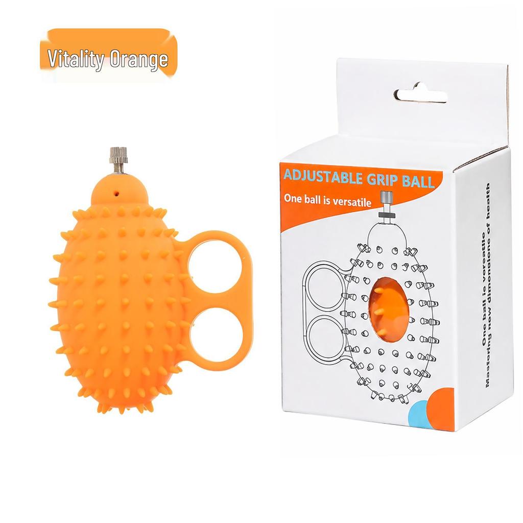 Adjustable Silicone Hedgehog Ball for Finger and Hand Strength Rehabilitation
