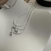Women's Silver 925 Mini Cherry Round Chain Necklace