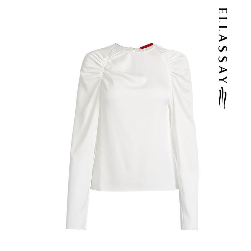 ELLASSAY Women's Elegant Acetate Blend Blouse
