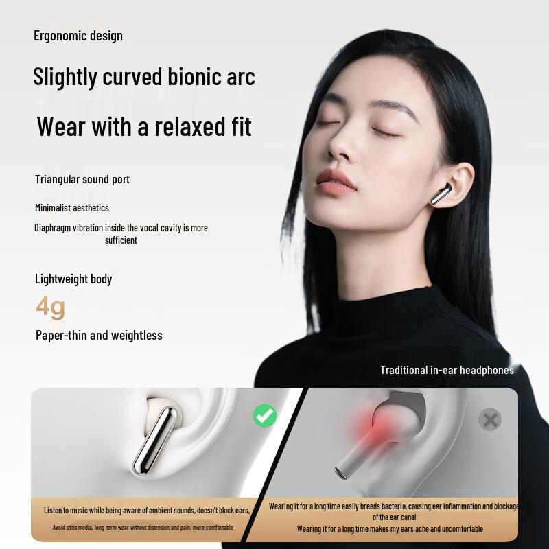 Viken Half In-Ear Active Noise Cancelling Wireless Earbuds