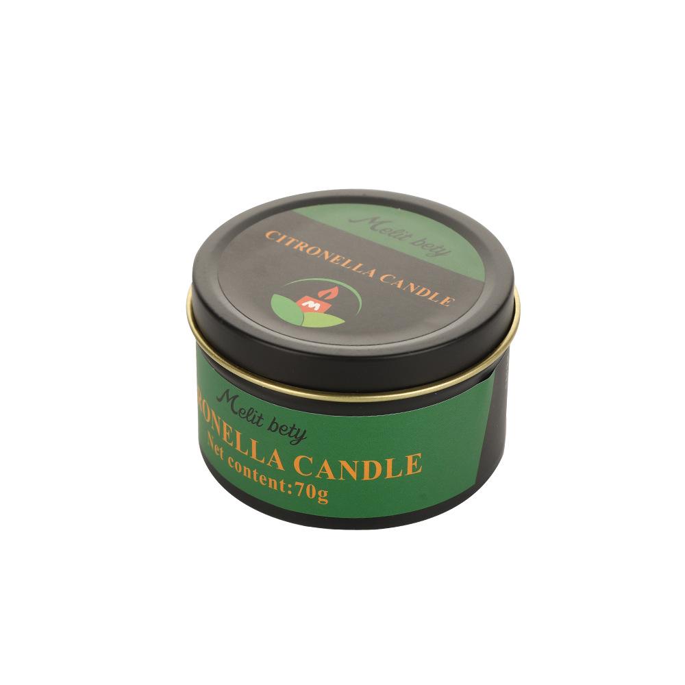 4 Tin Tin Cans Scented Citronella Candles for Home and Outdoor Plant Soy Wax Scented Candles