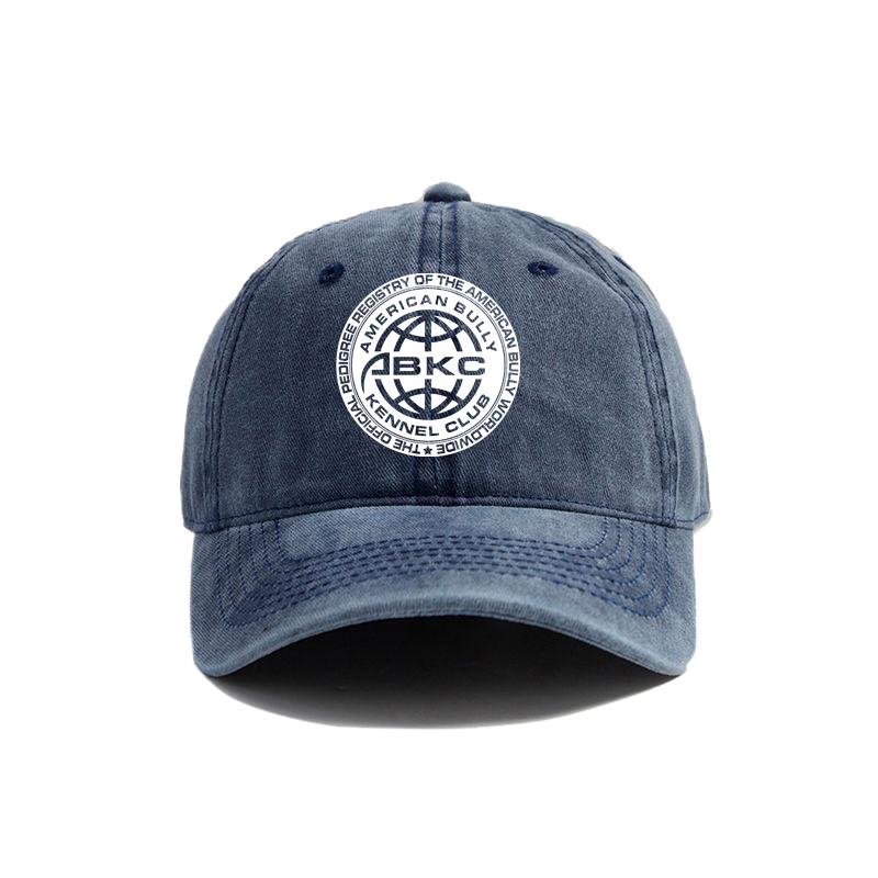 ABKC American Bully Kennel Club Baseball Cap Distressed Hats Cap Unisex Retro Outdoor Summer Adjustable Dad Hat MZ