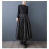 DIMANAF 2025 Plus Size Autumn Winter Women Long Skirts Elastic Waist Trousers Oversize Fashion Lady Clothing