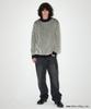MAHAGRID Cutting Contrast Half Zip-Up Knit Ivory(Mg2Efmk641A)