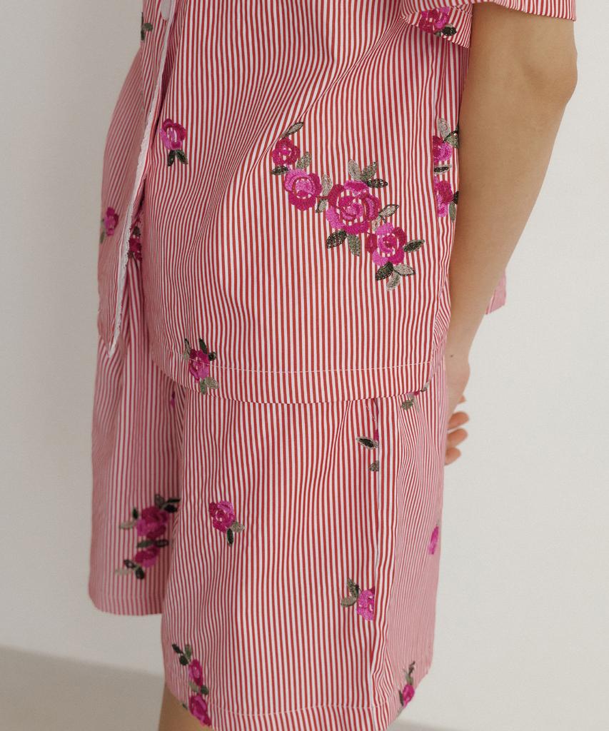 Joseulaunji (W) Ruby Short Pajama Set (With Scrunchie)