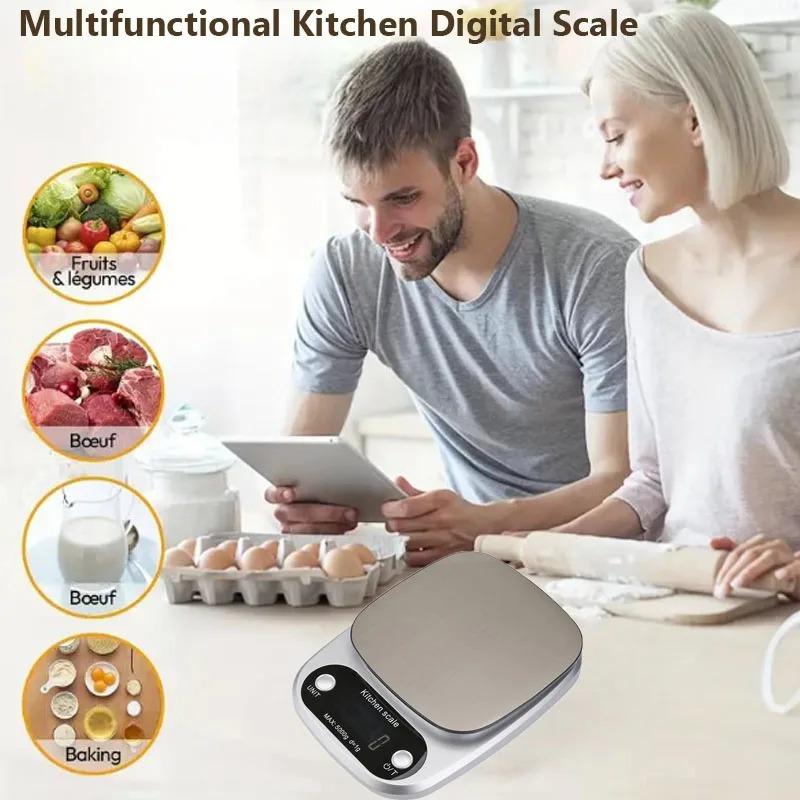 10KG/1G High Precision Kitchen Scale Electronic Jewelry Food Baking Scale Multifunction Measuring Tool Gram Scale Lcd Display Baking Tools