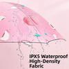 Black Rubber Handle Fruit Print Umbrella Small Lightweight Manual UV Protection Umbrella Windproof Compact Rain Umbrella