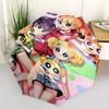 1pc Powerpuff Girls Automatic Opening/Closing Outdoor Umbrella with Portable Tri-Fold Design, 8-Rib Iron Frame Outdoor for Fans, Travelers, Daily