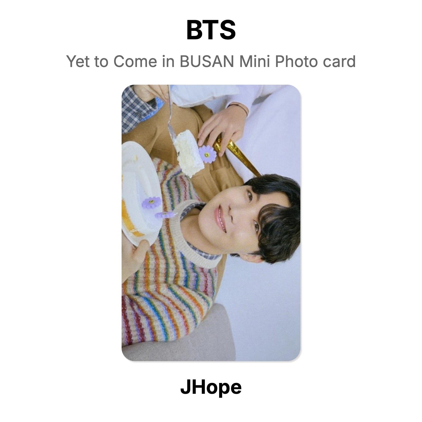 BTS Yet to Come in BUSAN Мини-фотокарточка Официальная фотокарточка J-Hope
