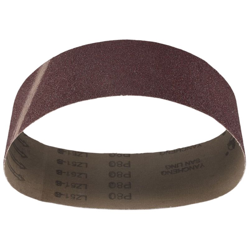 A84X-3X21 Inches(75X533mm) Aluminum Oxide Sanding Belt 15 Pack Sanding Belts ( 80 120 180 240 400 Grits) For Belt Sander