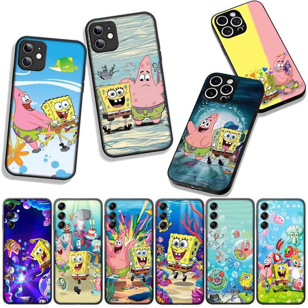 Phone Cover Sponges Bob S-SpongeBobs S-SquarePant for Xiaomi Redmi Note 15 11 9 10 Pro Plus A5 9A 9T 10A 10C 9C NFC 15C 8T Case