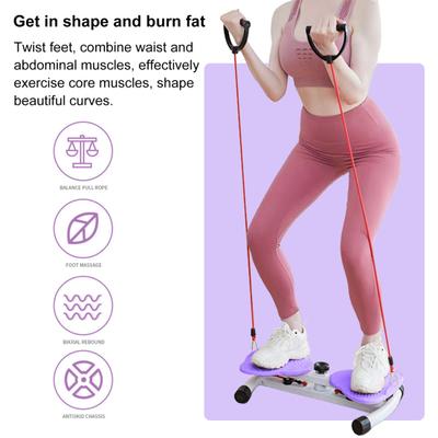 Waist Twist Disc Board se stahovací šňůrkou 300Lbs Nosnost Domácí Posilovna Pas Sculptor Twister Břišní svaly Posilování Tvarování Twisting Disc