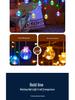 Outdoor Solar Starry Ice Ball Curtain Lights for B&B, Gazebos, Courtyards, and Balconies