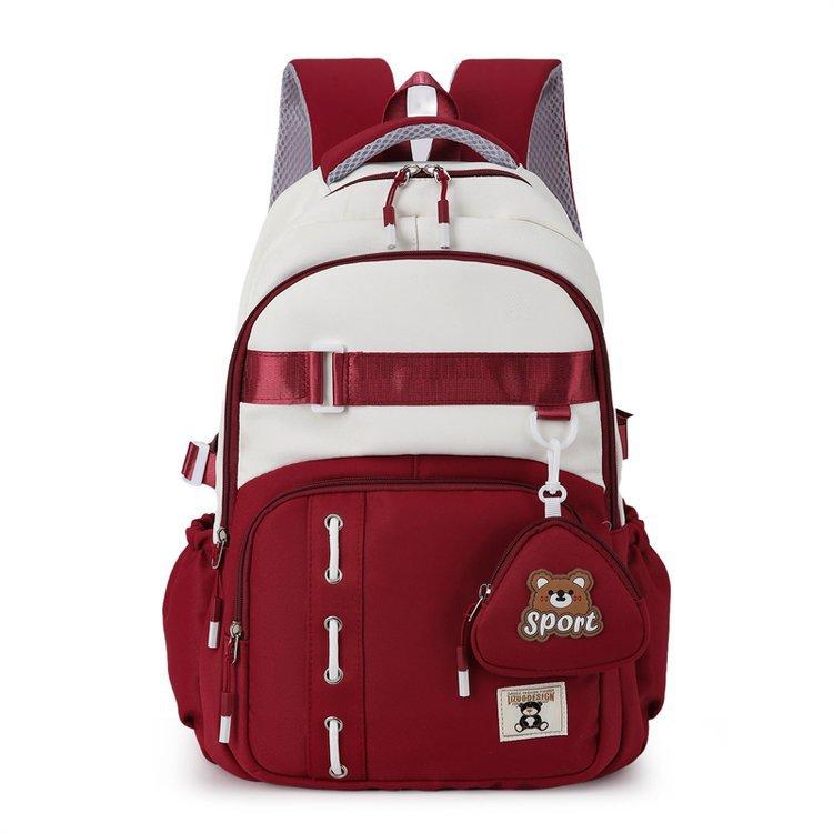 Schoolbag Korean version ins style high value large capacity schoolbag female junior high school high school student college student lightweight