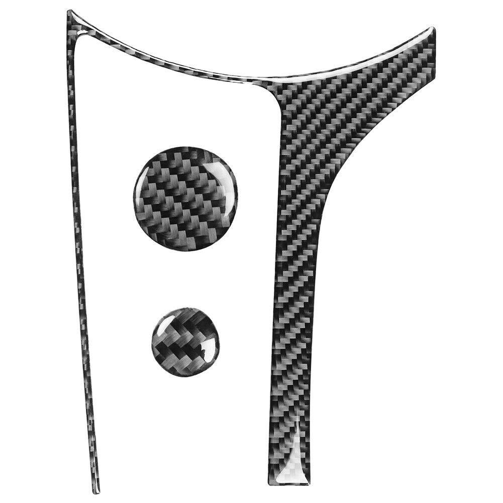 3Pcs For Mazda MX-5 Miata 2016- Carbon Fiber Interior Multimedia Panel Cover