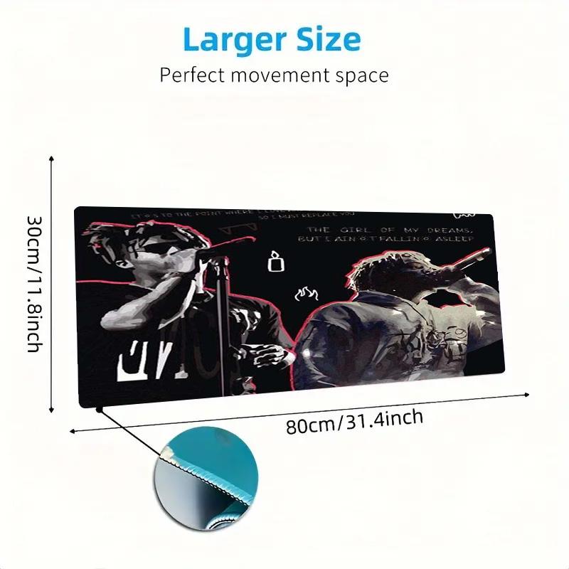 999 rapper Color Mouse Pad Large Gaming Table Cushion Non-slip Laptop Tablet Big Mousepad XXL Mat Mini PC Playmat With Lock edge