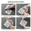 5/30pcs Anti-blocking Filter Screen Sink Sewer Outfall Stopper Floor Drain Sticker Hair Catcher Household Cleaning Products