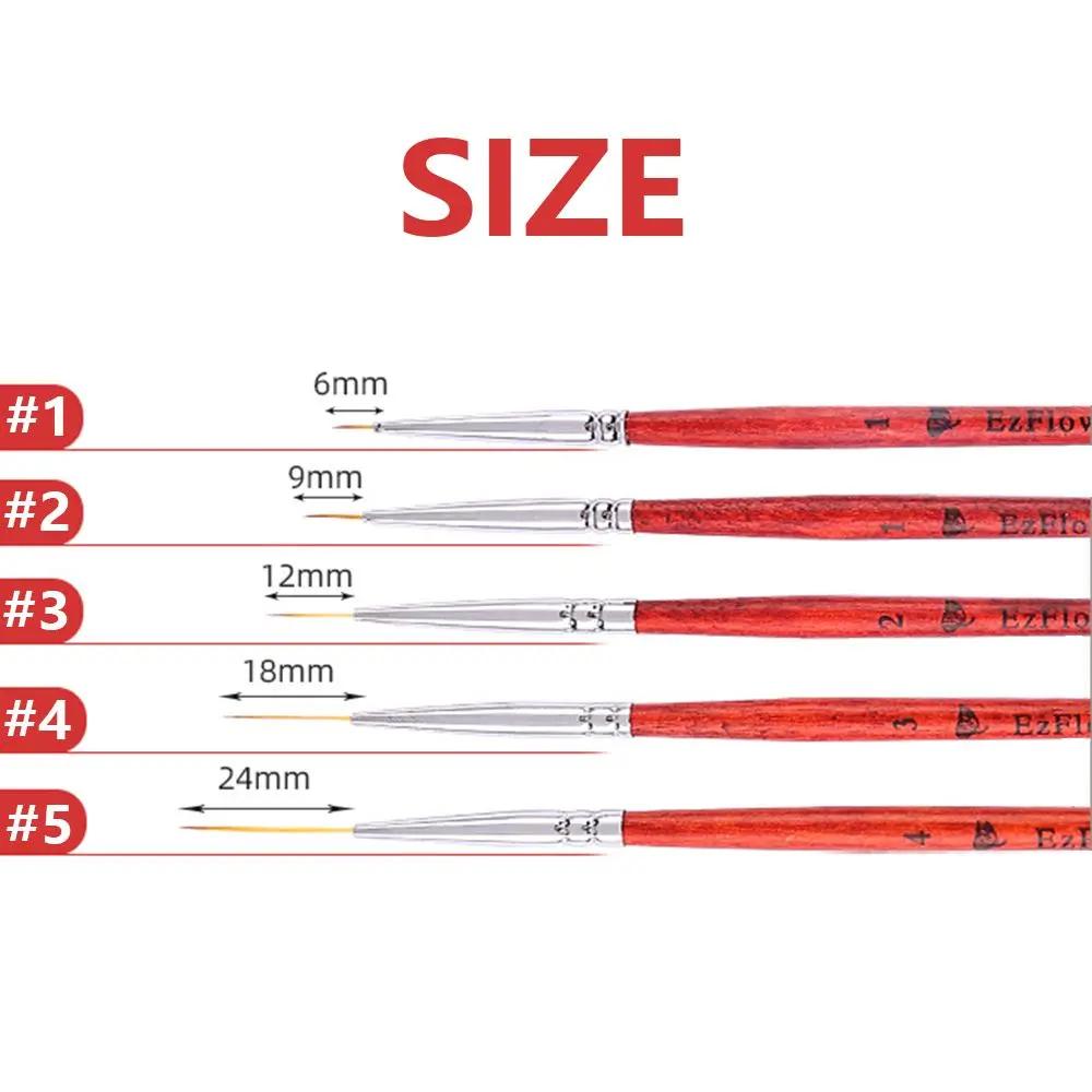 Stripes Line Painting Thin Line Drawing Manicure Pen UV Gel Pen Nail Art Pen Nail Art Liner Brushes Set Liner Drawing Pen Brush