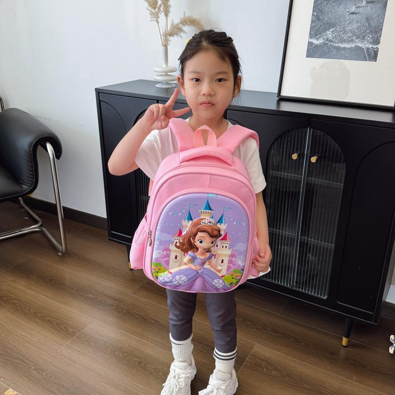 Kindergarten Primary School Students Schoolbag Cartoon Animation Cute Printed Boys And Girls Backpack Large Capacity Children'S Backpack Tide