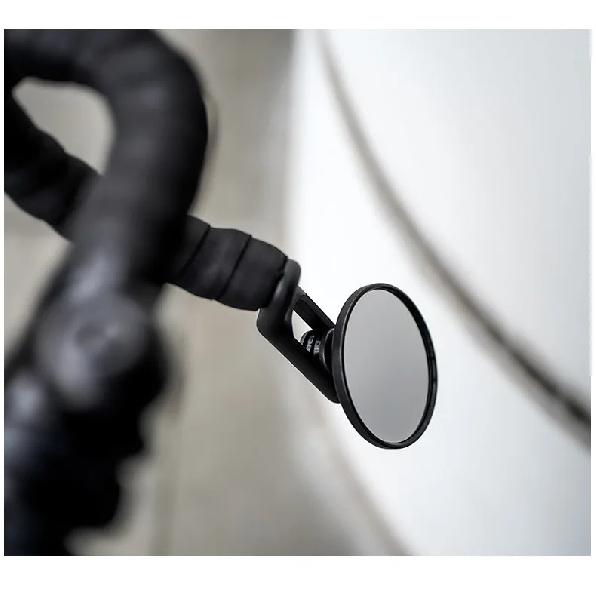 1pc Bicycle Handlebar End Rear View Mirror 360 Degree Adjustable Length Bar End Plug Convex Mirror for Road Mountain Bike