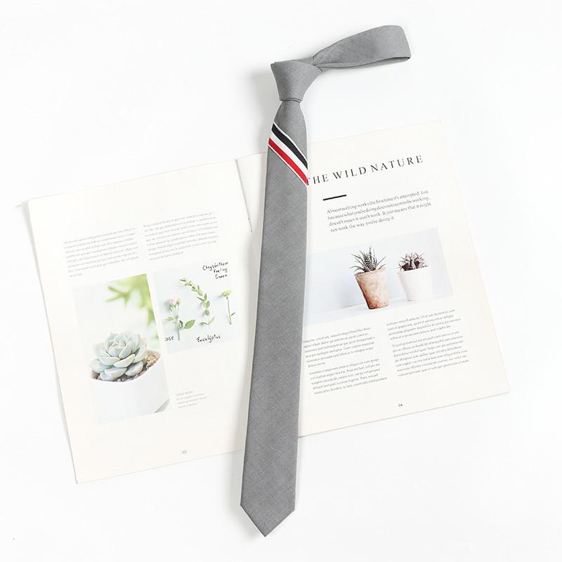 Childrens Lattice Pattern Necktie With Striped Polyester For Casual School Wear