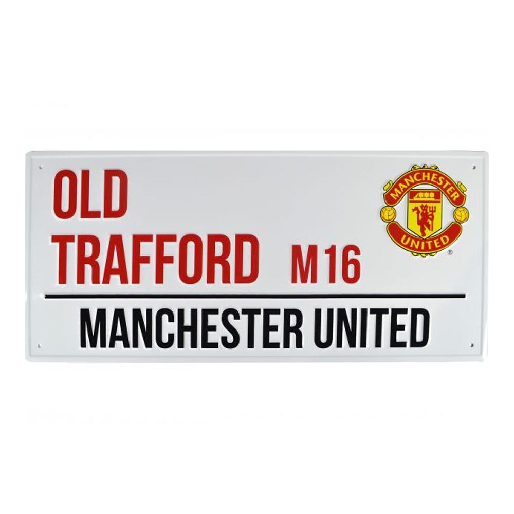 Manchester United FC Metal Street Sign