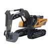 Remote Control Excavator Toy 8 Channel RC Construction Vehicles Digger Toy for 6 Years and Above Kids Boys