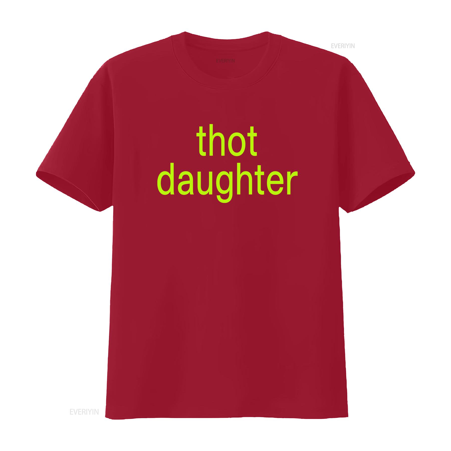 

Футболка с принтом Thot Daughter Y2K Темный Юмор Шутка 365 Partygirl Смешная Повседневная винтажная Стиранный Топ Для Повседневной Носки мужской S