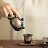 Shangqi Peony Ink Splendor Xishi Teapot