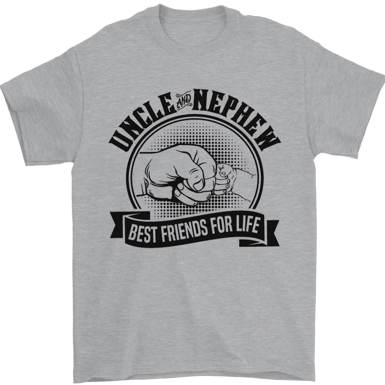 Uncle & Nephew Best Friends Uncles Day Mens T-Shirt 100% Cotton S разноцветный
