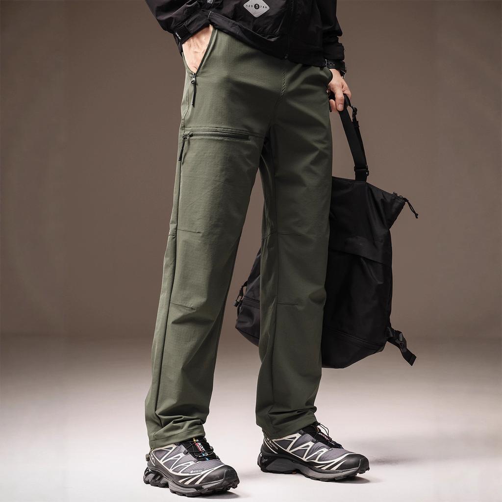 High-end outdoor American-style cycling casual pants for men, new autumn sports hiking workwear softshell pants for men