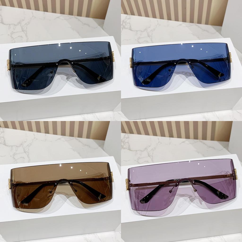 Miao Jia Y2k Frameless Sunglasses For Women Uv400 Sun Protection Fashion Accessories
