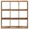 Bookshelf Reclaimed Wood Look 102x32x102 cm Engineered Wood