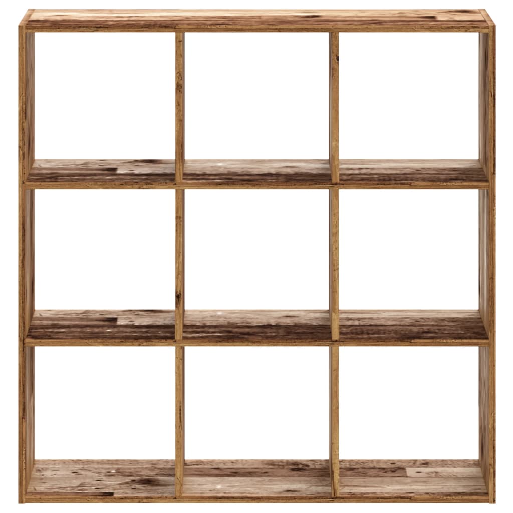 Bookshelf Reclaimed Wood Look 102x32x102 cm Engineered Wood