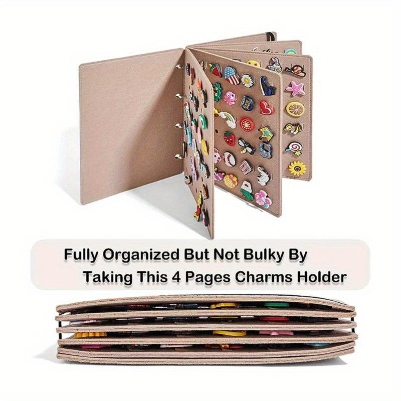 Felt Shoe Flower Storage Booklet Shoe Charm Organizer Shoe Decoration Display Holder Household Organization Booklet