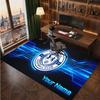 Millwall FC Benutzerdefinierter Kristall-Samt-Teppich, Personalisierter Namens-Textdruck, Fußball-Logo Weiche Rutschfeste Fußmatte Heimdekoration Geschenk