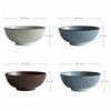 Household Retro Tableware Japanese Lamian Noodles Bowl Ceramic Noodle Bowl Stripe Design Big Soup Bowl Restaurant 8 Inches.