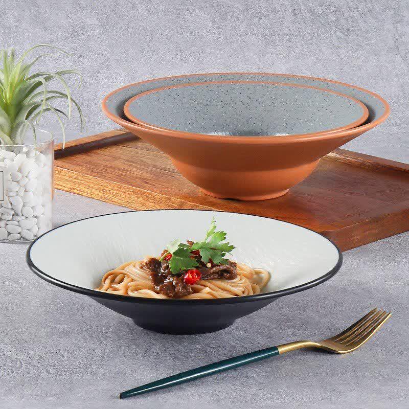 BoZhen Chef Melamine Japanese Noodle Salad Bowl